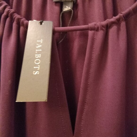 Talbot's Cranberry Dress L 3/4 Sleeve - Picture 2 of 7